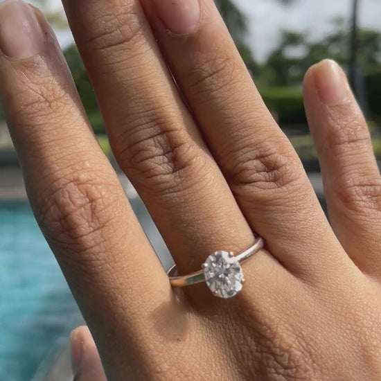 Luxurious lab-grown diamond solitaire ring, perfect for any occasion. Experience the luxury and sustainability of lab-grown diamonds in this stunning men's ring.